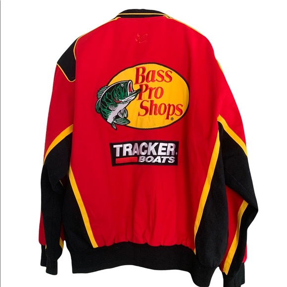 NASCAR Chase Authentic Drivers Line Bass Pro Shop Button Jacket. Size XL - Picture 2 of 10